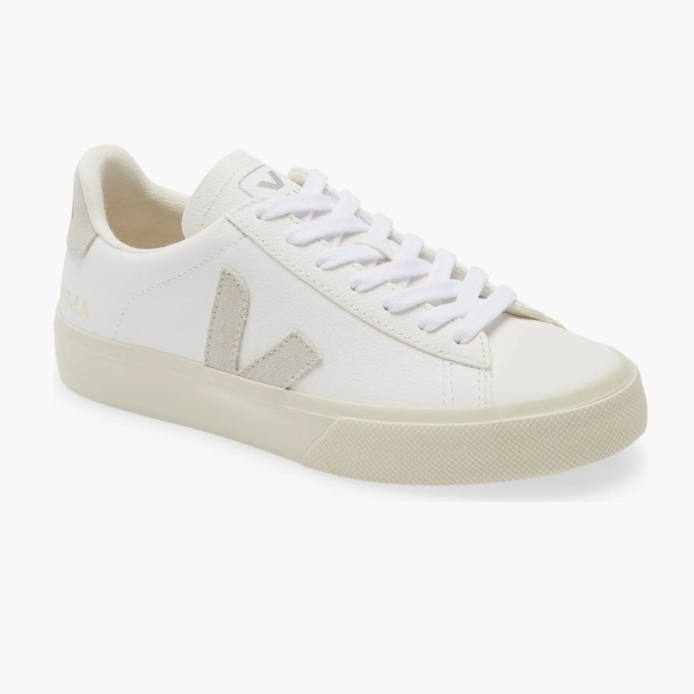 Veja White and Gray Sneakers